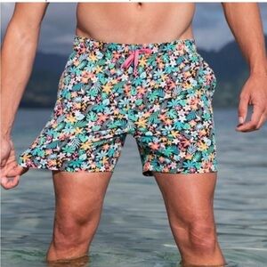 Chubbies The Bloomerangs Tropical Print 5.5" Stretch‎ Shorts/Swim Trunks Sz XXL